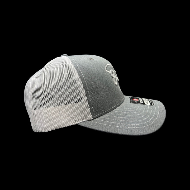 803 Richardson Heather Grey White Trucker