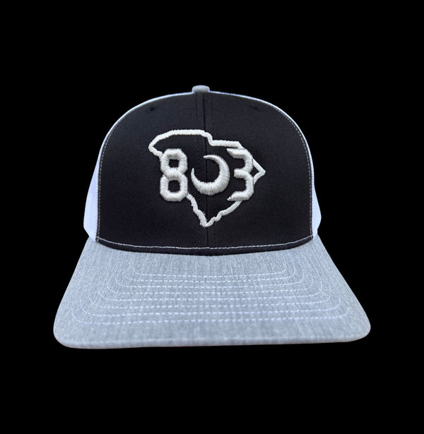 803 Richardson Grey Black White Grey Trucker