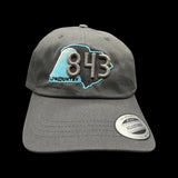 843 Lowcountry Yupoong Charcoal Adjustable Cleanup Hat