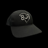 803 MADE IN USA Black-Silver Trucker