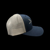 Yupoong 1776 Lake Murray SC Navy Silver Trucker Hat