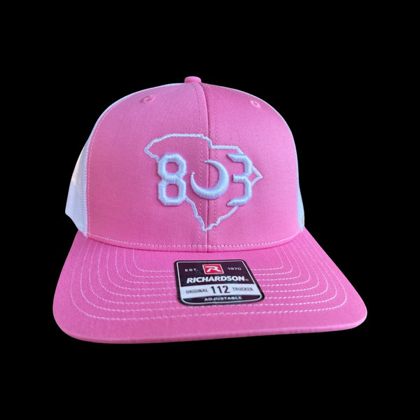 803 Richardson Pink White Trucker