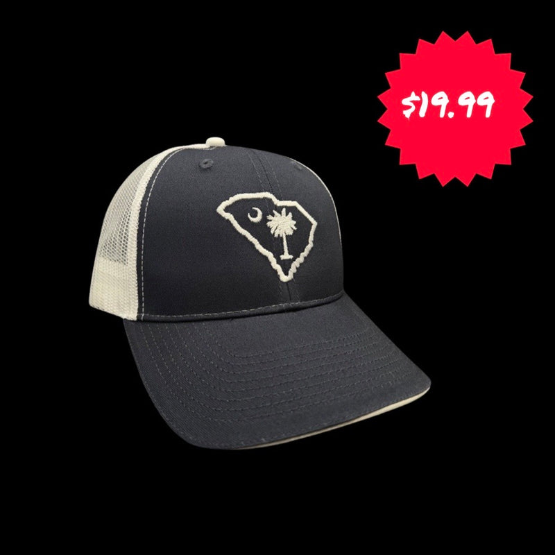 1776 $19 SC State Palmetto Moon Navy White Trucker Hat