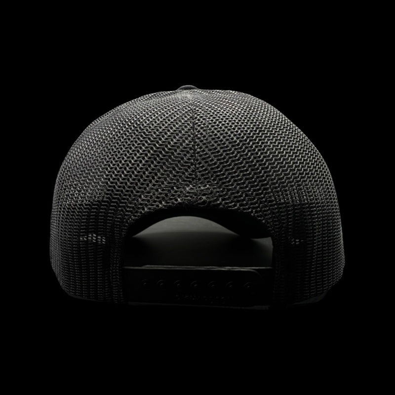 803 Richardson 115 Low Profile Black Trucker