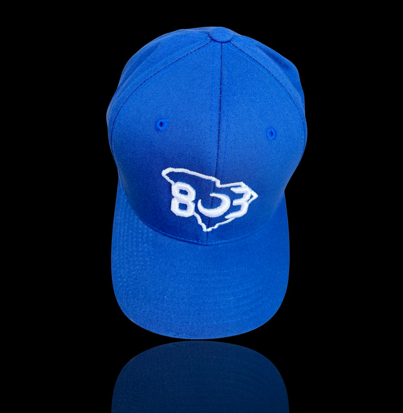 803 Flexfit Royal Blue Fitted Cotton hat