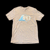 843 Lowcountry Unisex Athletic Heather Grey Premium Tee