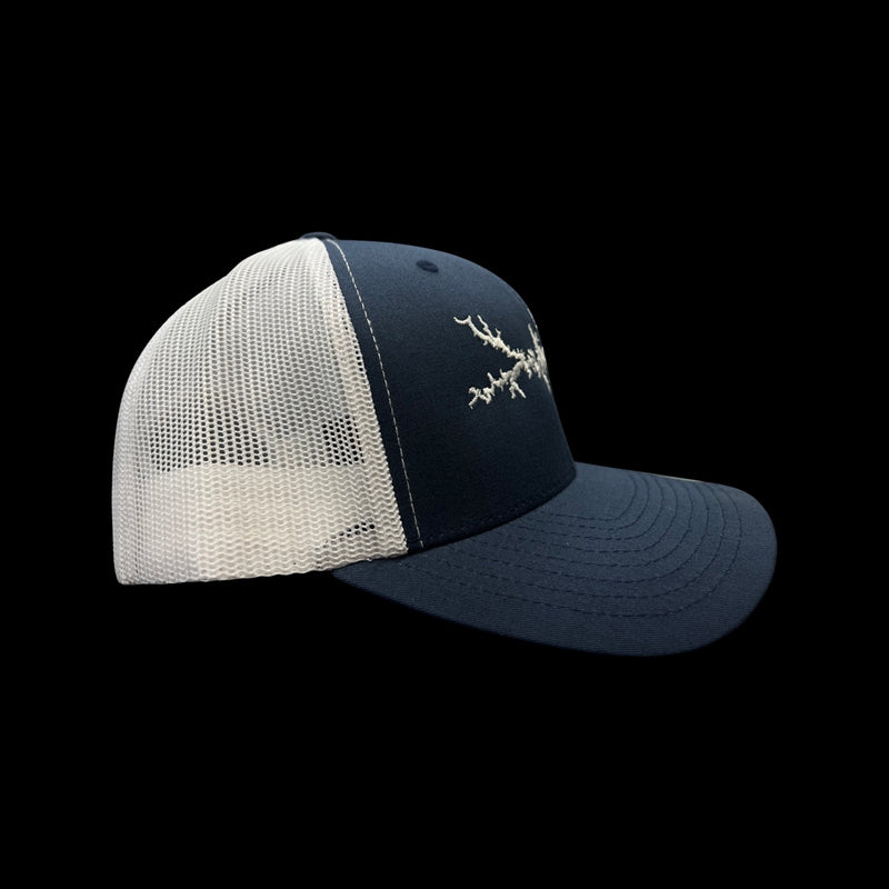 Yupoong 1776 Lake Murray Navy White Trucker Hat