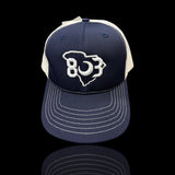 803 MADE IN USA Navy-White Trucker