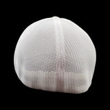 803 Flexfit Charcoal White Fitted Mesh Trucker Hat