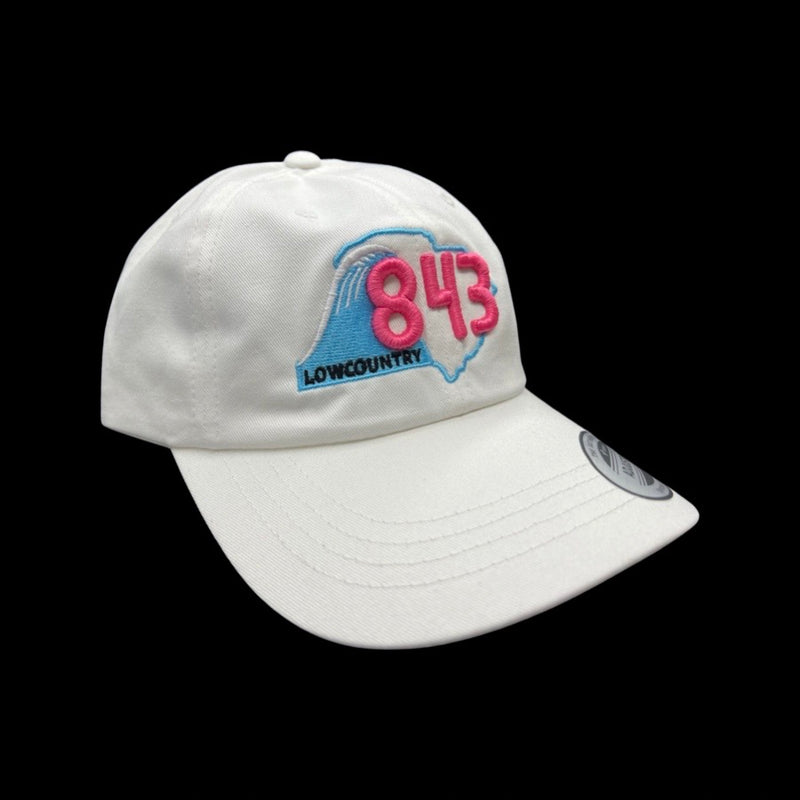 843 Lowcountry Yupoong White Adjustable Cleanup Hat