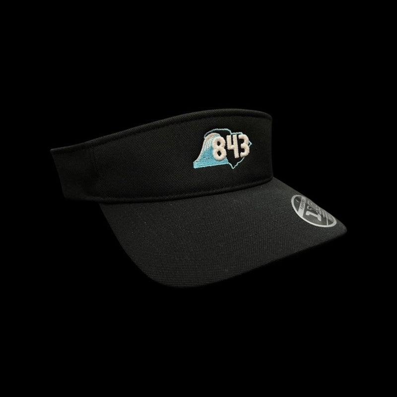 843 Lowcountry Flexfit Adjustable Visor - Black