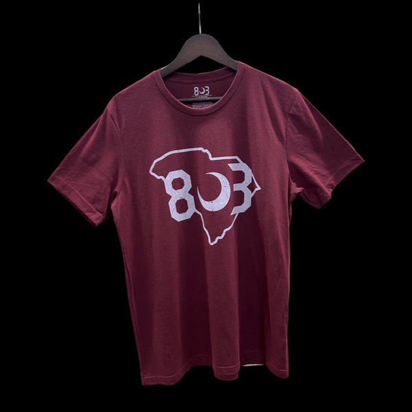 803 Vintage Unisex Heather Carolina Garnet Premium Tee