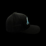 843 Lowcountry Flexfit Blackout Fitted Mesh Hat