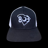 803 Flexfit Fitted Meshback Black / White 803