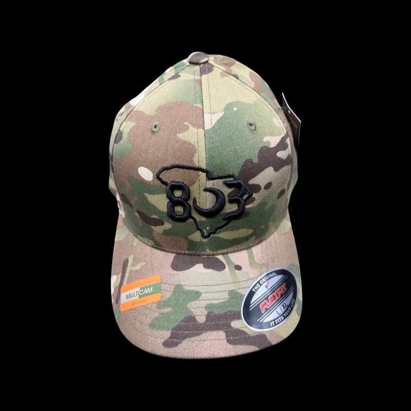 803 Flexfit Multicam fitted cotton hat