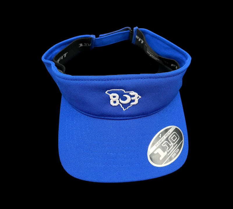 803 Flexfit Adjustable Visor - Royal Blue