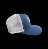 803 Yupoong Steel Blue-Silver Trucker