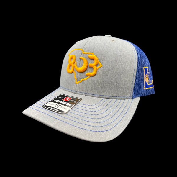 803 Richardson Lexington Wildcats Grey Blue Special Edition Trucker