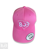 803 Yupoong Pink Trucker