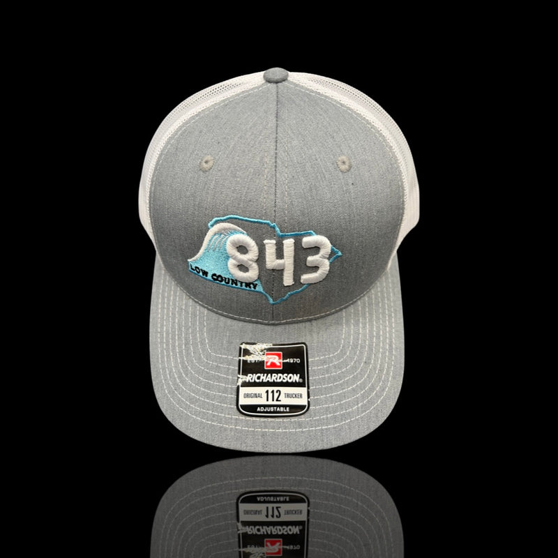 843 Lowcountry Richardson Heather Grey-White Trucker