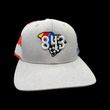 843 Racing DNA Stars & Stripes Heather Grey Trucker