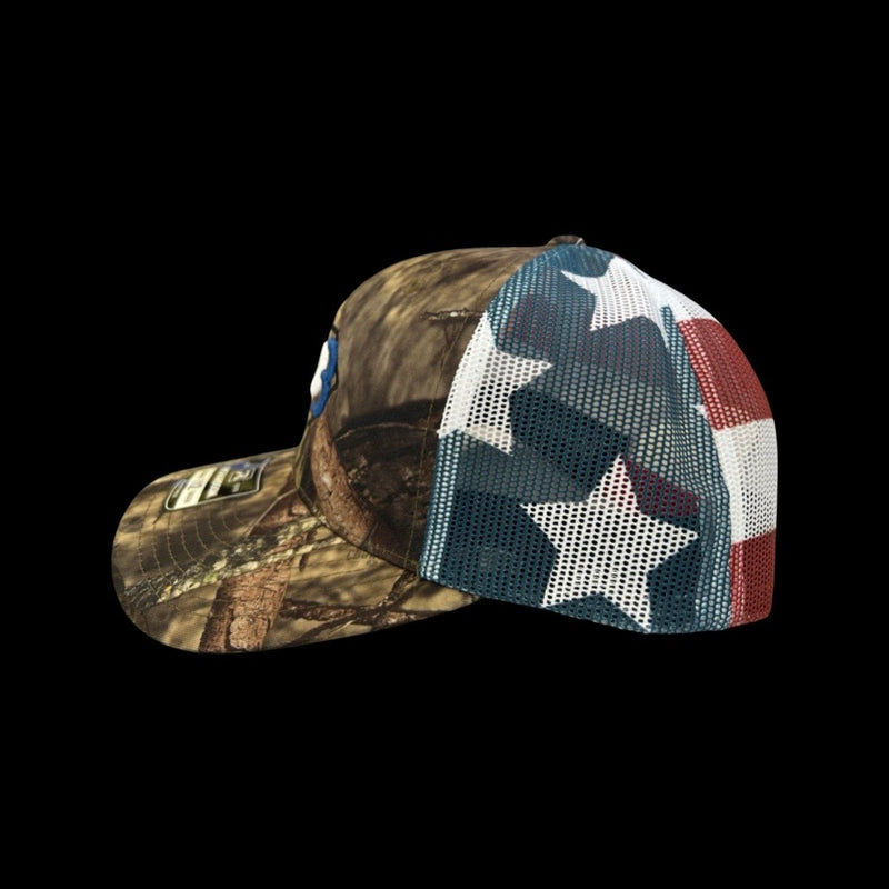 803 America Richardson Mossy Oak Camo Trucker