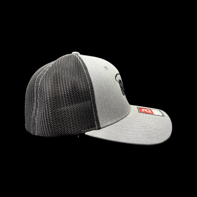 803 Richardson Rflex Heather Grey/ Black Mesh