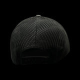 803 Richardson Charcoal - Black Genuine Leather Patch Trucker