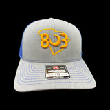 803 Richardson Lexington Wildcats Grey Blue Special Edition Trucker