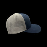 Yupoong 1776 SC Palmetto Moon Navy Silver Trucker Hat