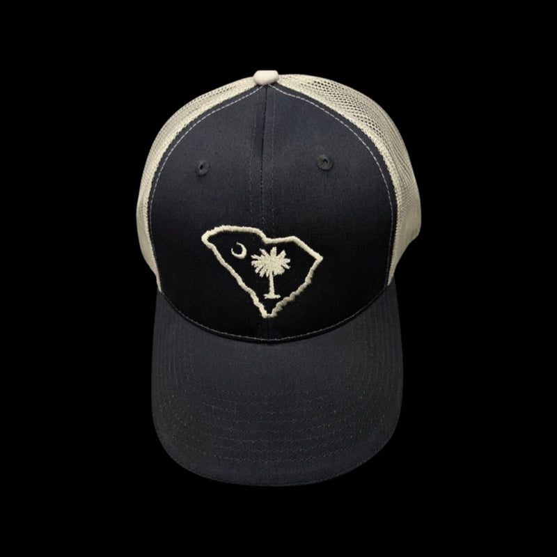 1776 $19 SC State Palmetto Moon Navy Silver Trucker Hat