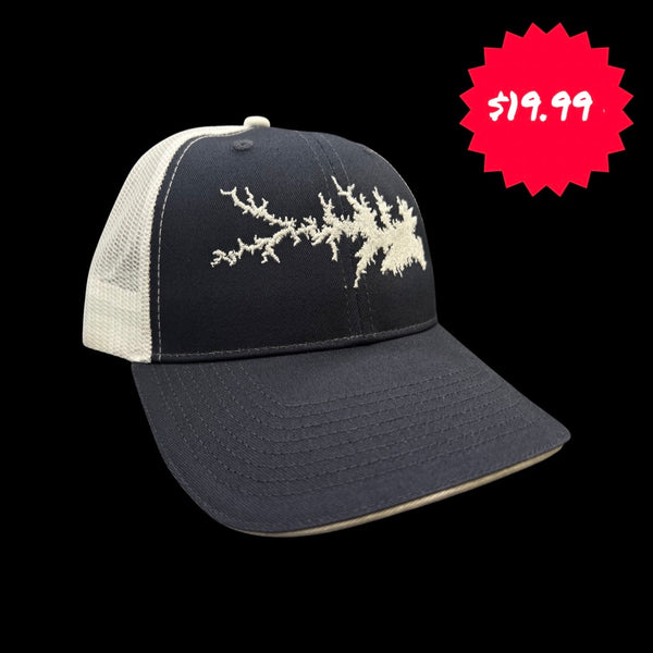 1776 $19 Lake Murray Navy White Trucker Hat