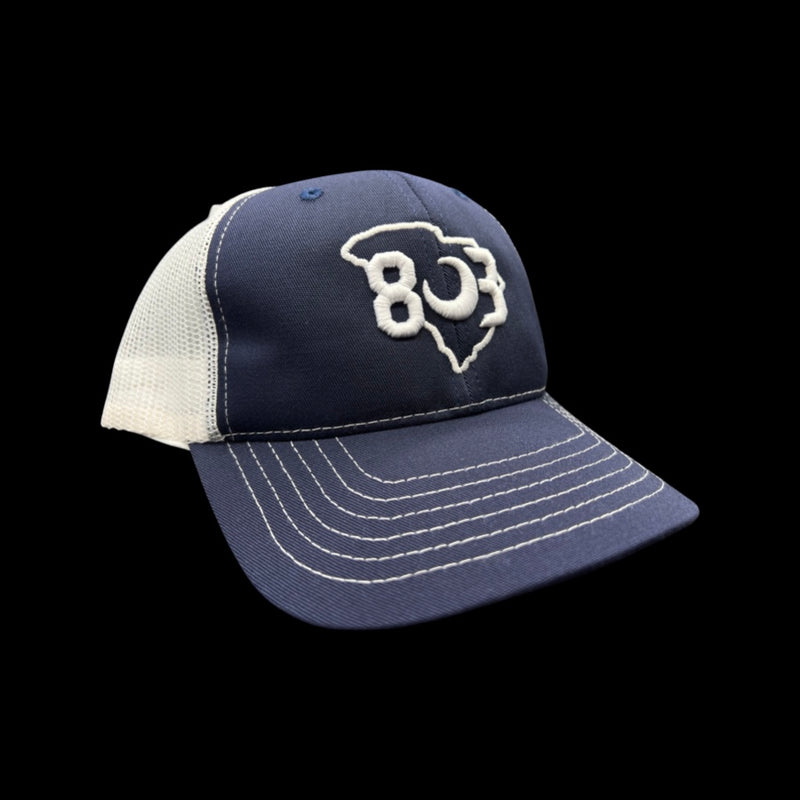 803 MADE IN USA Navy-White Trucker