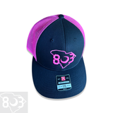 803 Richardson Black Hot Pink Trucker