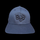 803 Flexfit Dark Navy/Black Fitted Cotton hat