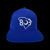 803 Flexfit Flatbill Snapback Hat Royal Blue