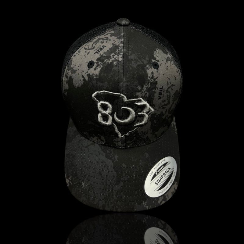 803 Yupoong Veil Camo Premium Trucker