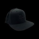 803 Flexfit Flatbill Black Hat