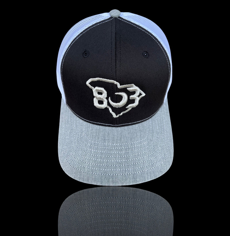 803 Richardson Grey Black White Grey Trucker