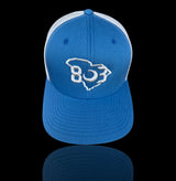 803 Yupoong Turquoise Blue-Silver Trucker