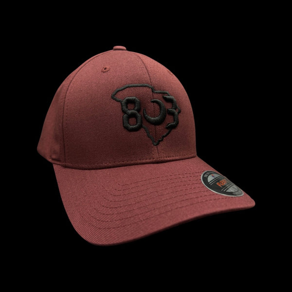 Flexfit Maroon Garnet Fitted Cotton Hat