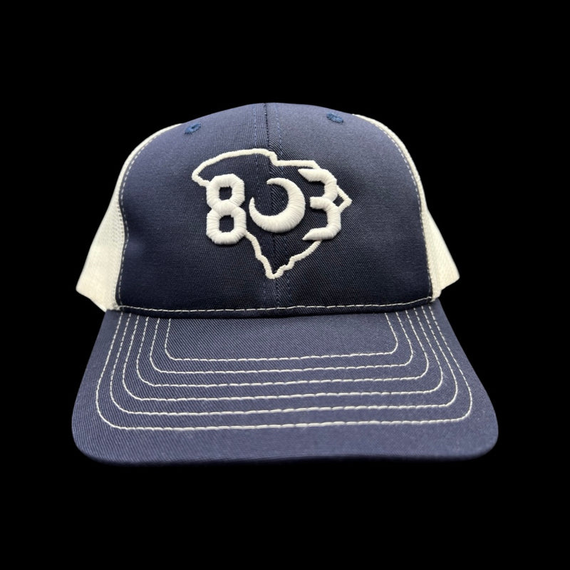 803 MADE IN USA Navy-White Trucker