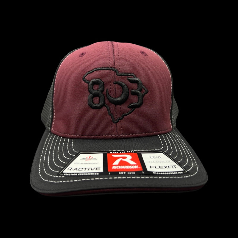 Richardson 803 Carolina Garnet Steel 2nd Gen Fitted Sportmesh Hat