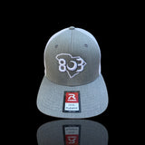 803 Richardson Rflex Fitted Meshback Heather Grey/white