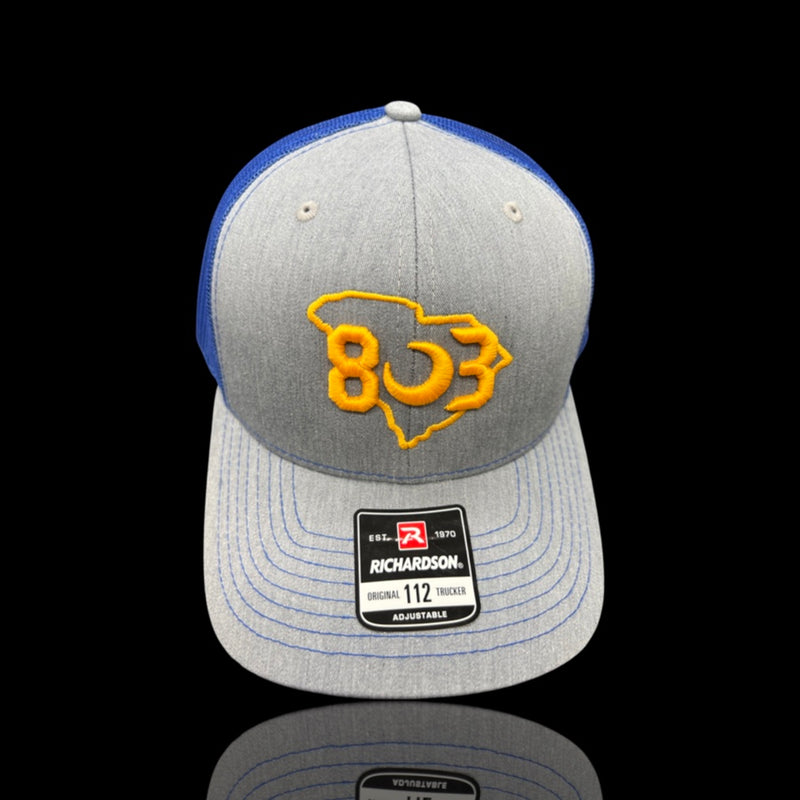 803 Richardson Lexington Wildcats Grey Blue Special Edition Trucker