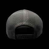 803 Richardson Black- Steel Offset Logo Trucker Hat