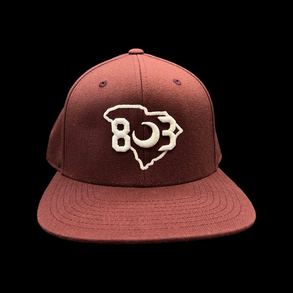 803 Flexfit Flatbill Garnet Hat