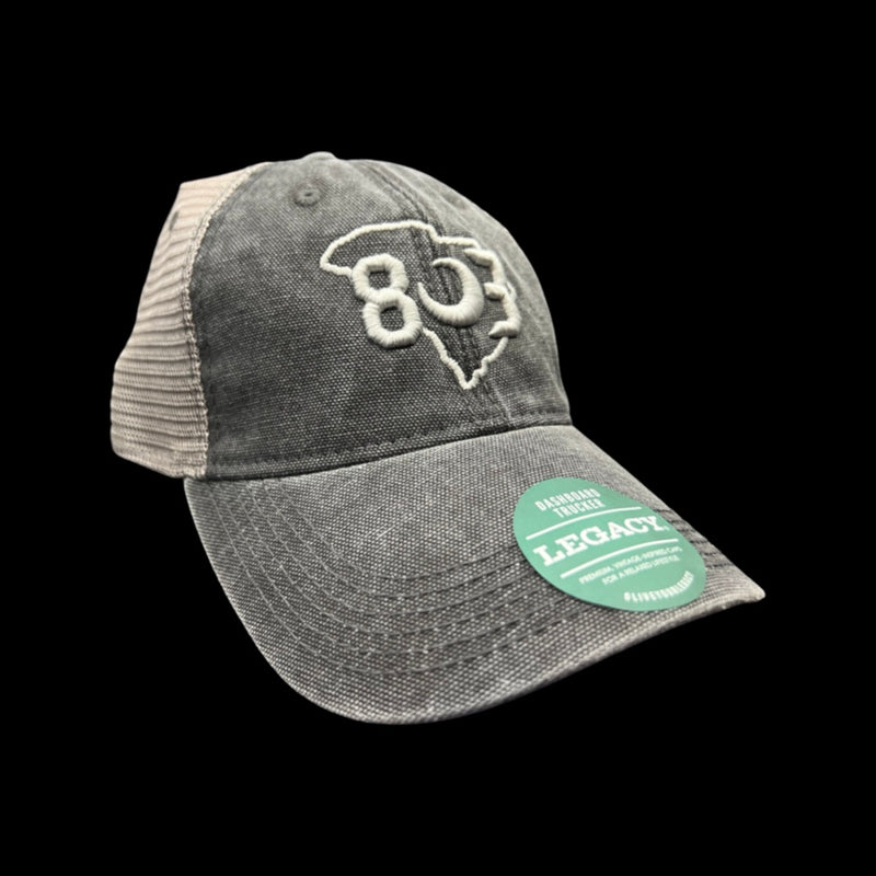 803 Legacy Vintage Low Profile Black Trucker