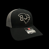 803 Richardson 115 Low Profile Black Steel Trucker