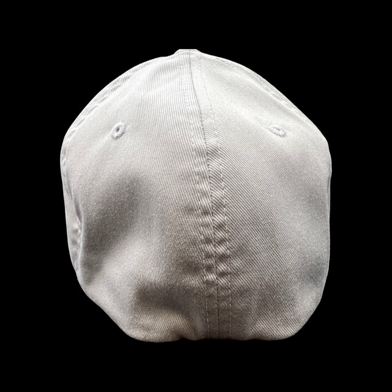 803 Flexfit Silver fitted cotton hat